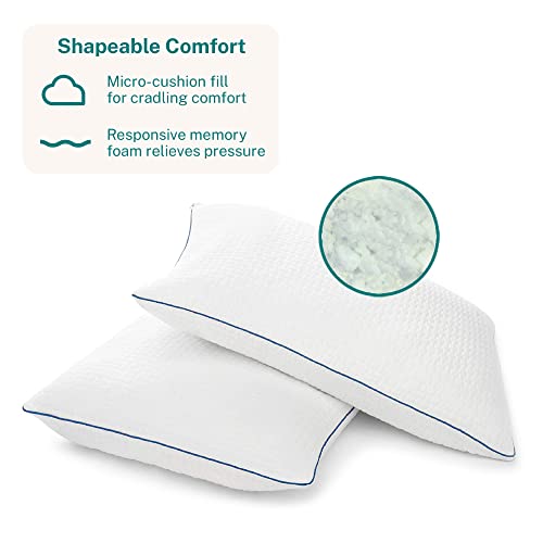 Premium Gel Memory Foam Pillow Set for All Sleeping Positions