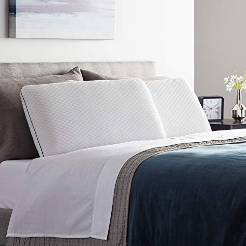 Memory Foam Pillow for Sleepers - Standard Size - Medium Plush Feel - Neck & Shoulder Support