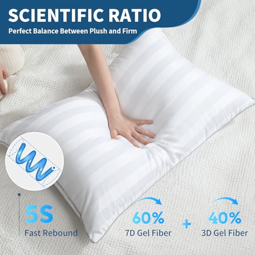 Soft King Size Pillows for All Sleep Positions - Set of 2